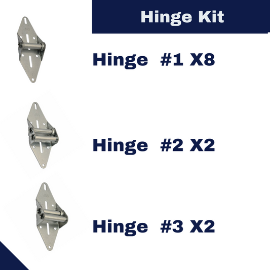 Residential MaxFit 14 Gauge Hinge Kit for 4-Panel Garage Doors (Single wide door)