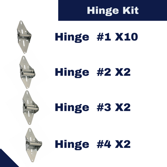 Residential MaxFit 14 Gauge Hinge Kit for 5-Panel Garage Doors (Single Wide Door)