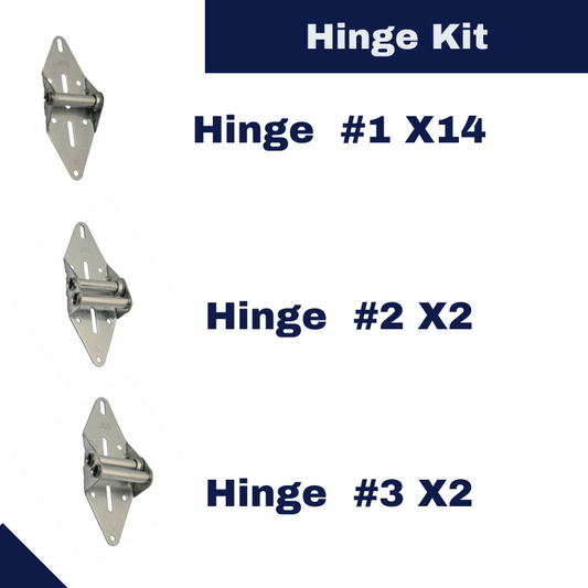 Residential MaxFit 14 Gauge Hinge Kit for 4-Panel Garage Doors
